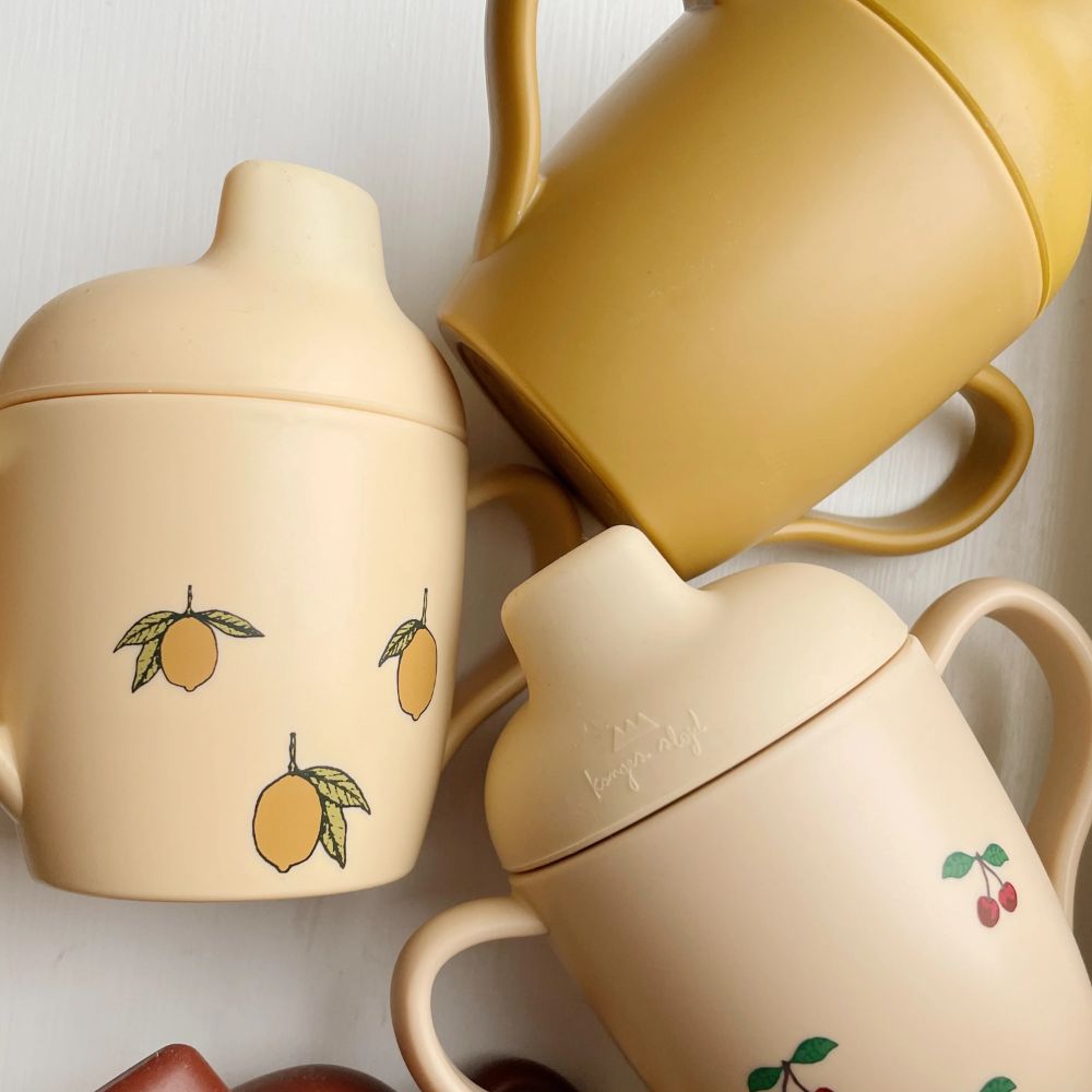 Konges Slöjd 2 Pack Sippy Cup Lemon-One Size