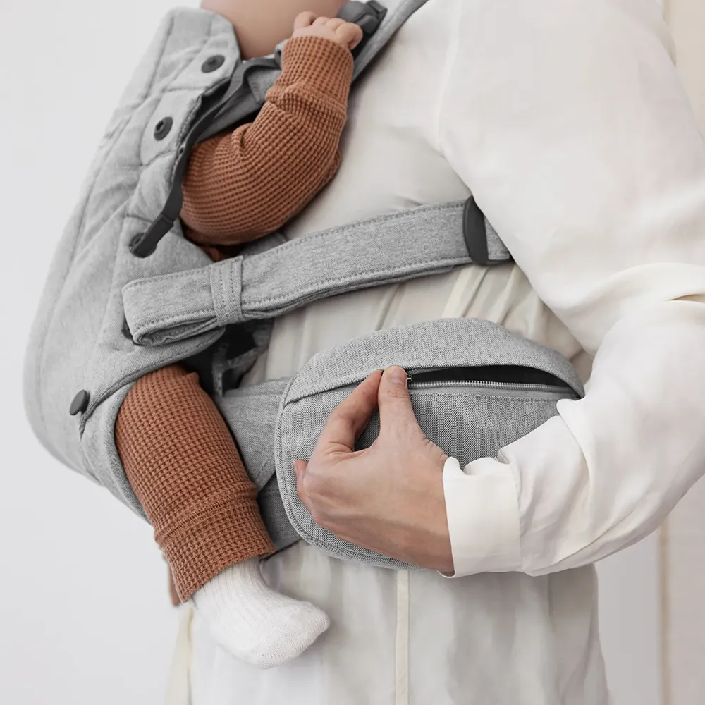 Babybjörn Förvaringsficka till bärsele Vävd mélange Light gray