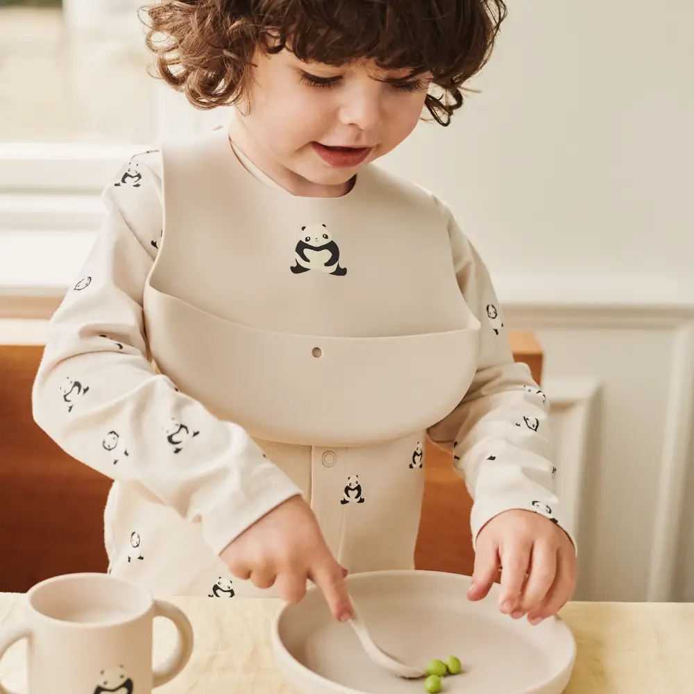 Liewood Ember Haklapp 2-pack Panda / Sandy