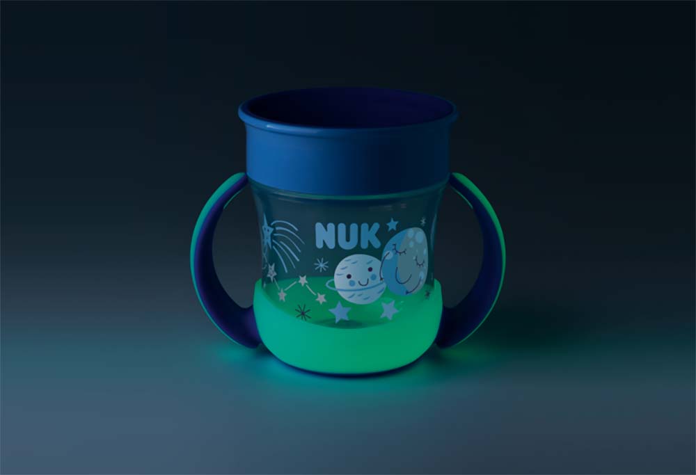 NUK Evolution Magic Mini mugg 160ml Glow in the dark Boy