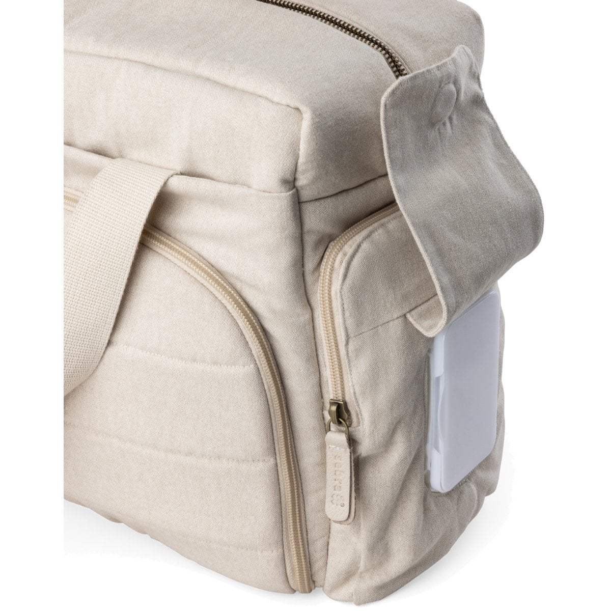 Sebra On-the-go skötväska morning beige melange