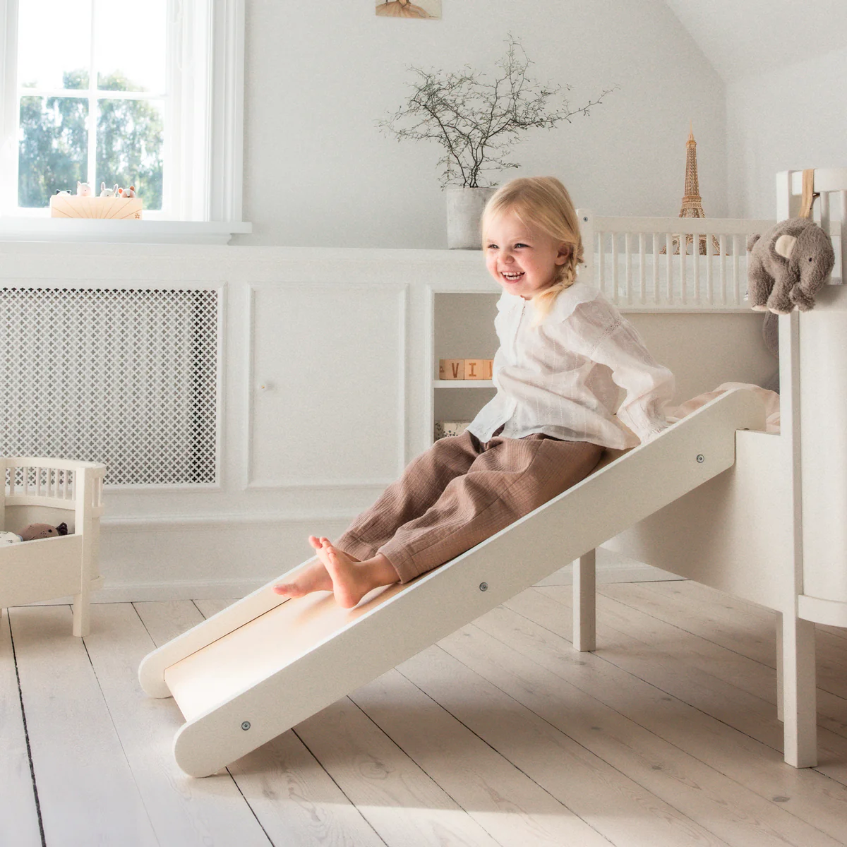 Sebra 2-i-1 klätter- och rutschkana