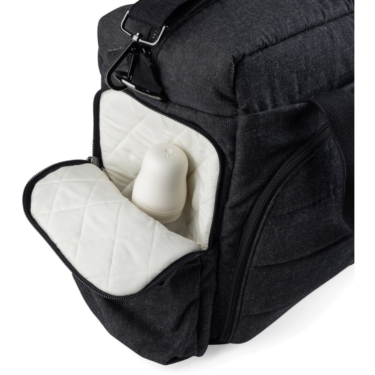 Sebra On-the-go skötväska dark grey melange