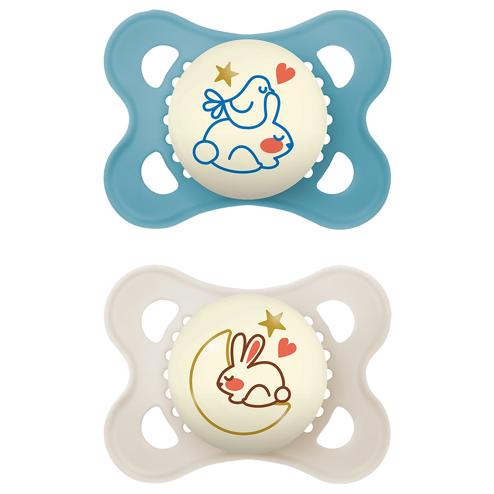 MAM Original Night 0-6 mån Silk Blå 2p