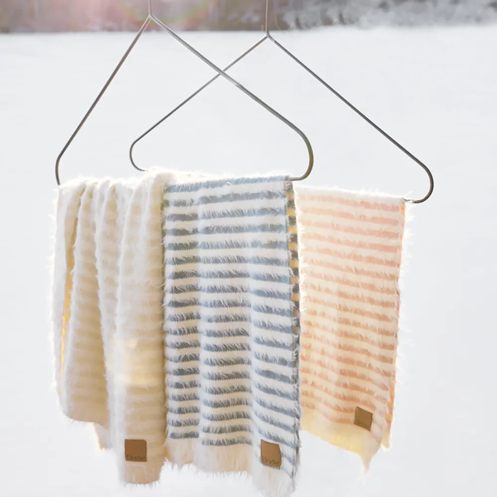 Elodie Details Furry Knit Filt Berry Blue