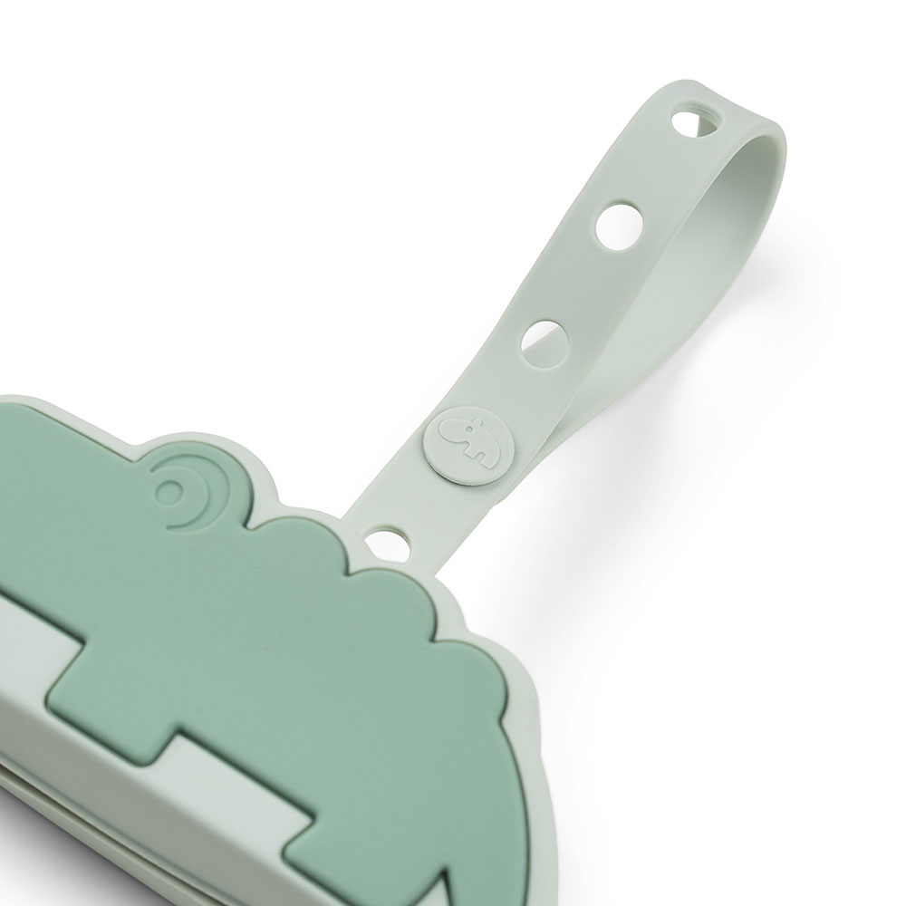 Done by Deer nappväska silikon Croco Green