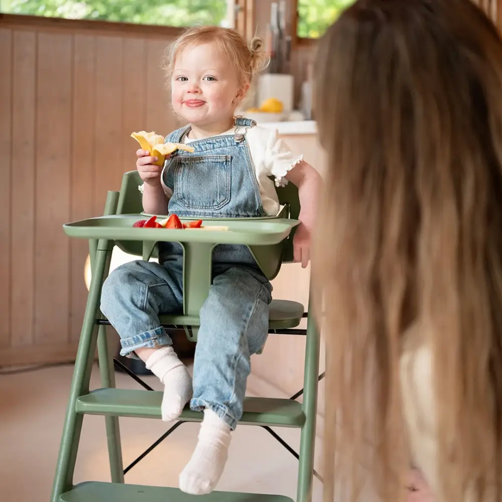 Kaos Klapp babyset Safety Rail & bricka Mineral Green