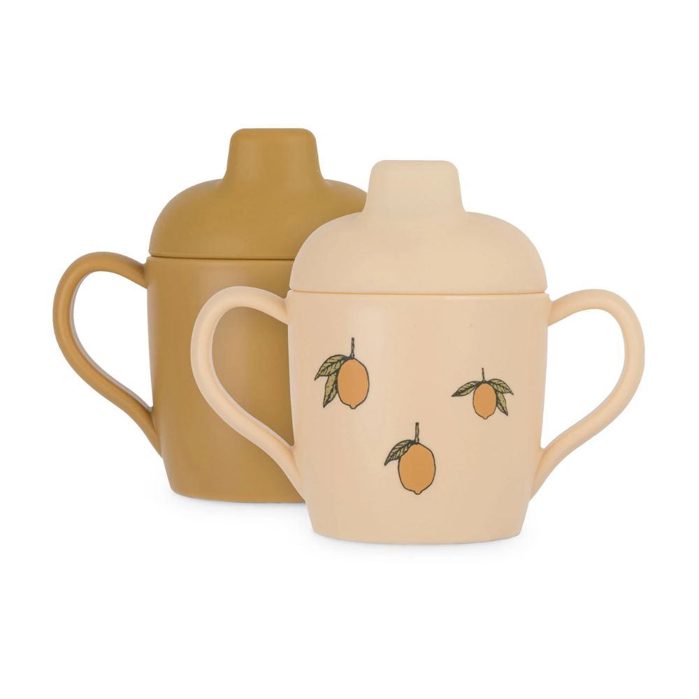Konges Slöjd 2 Pack Sippy Cup Lemon-One Size