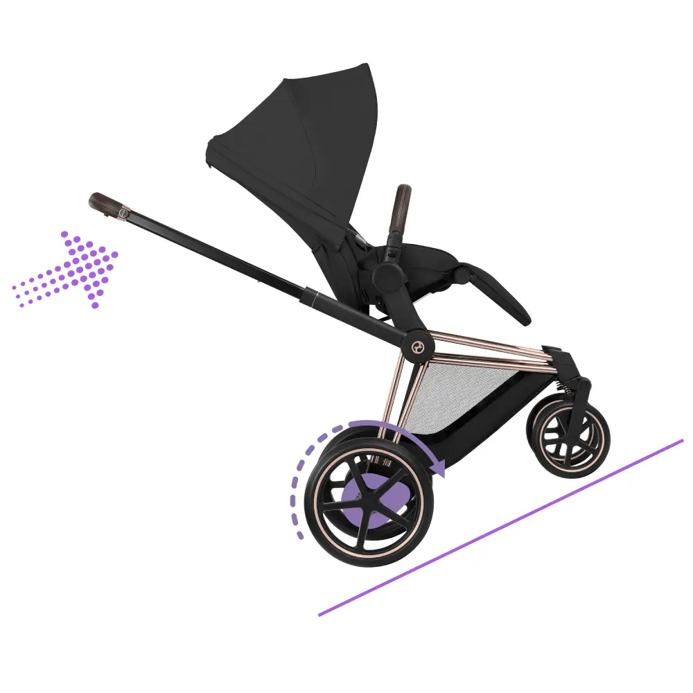 Cybex ePriam Barnvagn Rosegold/Sepia Black