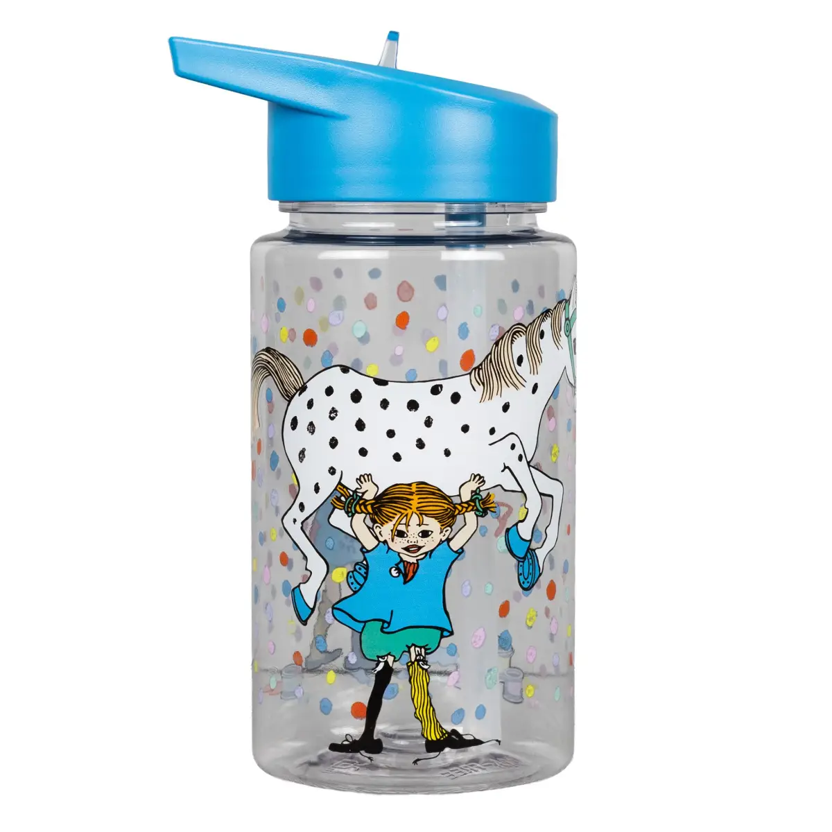 Rätt start Pippi Födelsedag, Vattenflaska i plast, blå