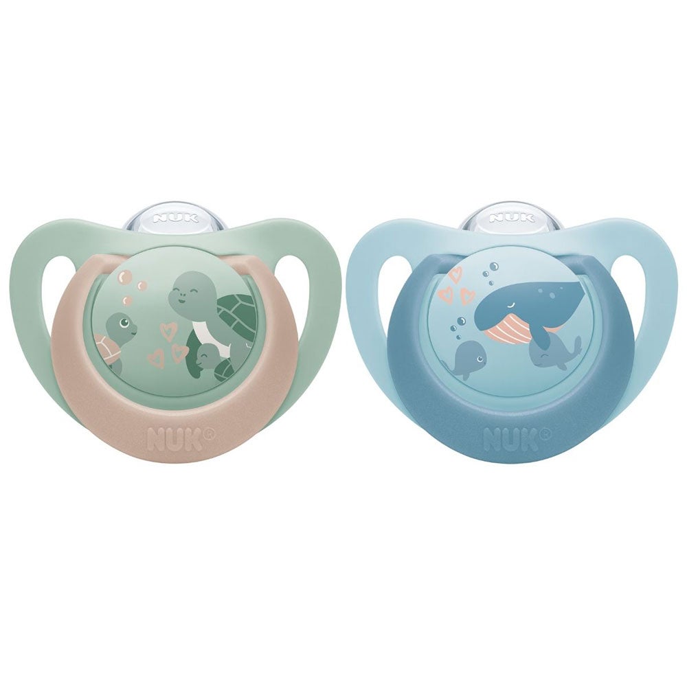 NUK napp first choice turtle/whale 6-18 mån