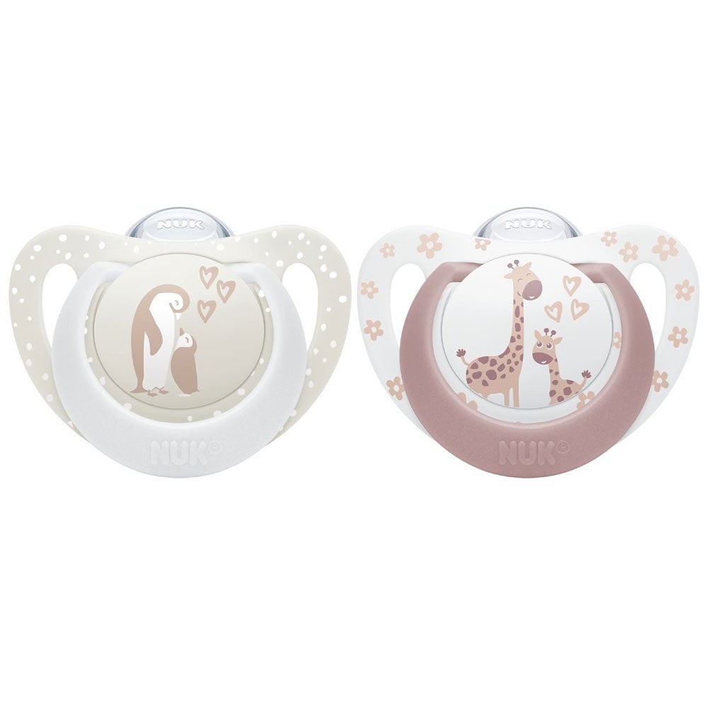 NUK napp first choice penguin/giraffe 0-6 mån