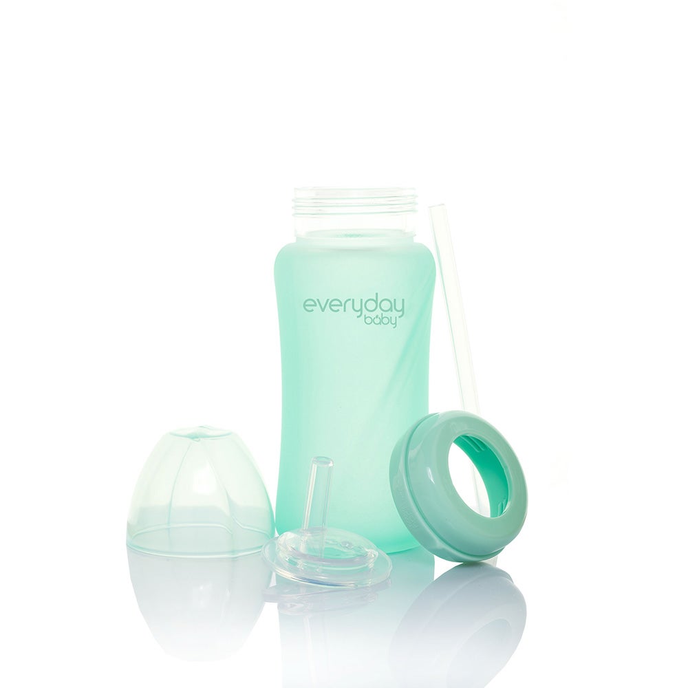 Everyday sugrörsflaska Healthy + 240 ml - Mint Green