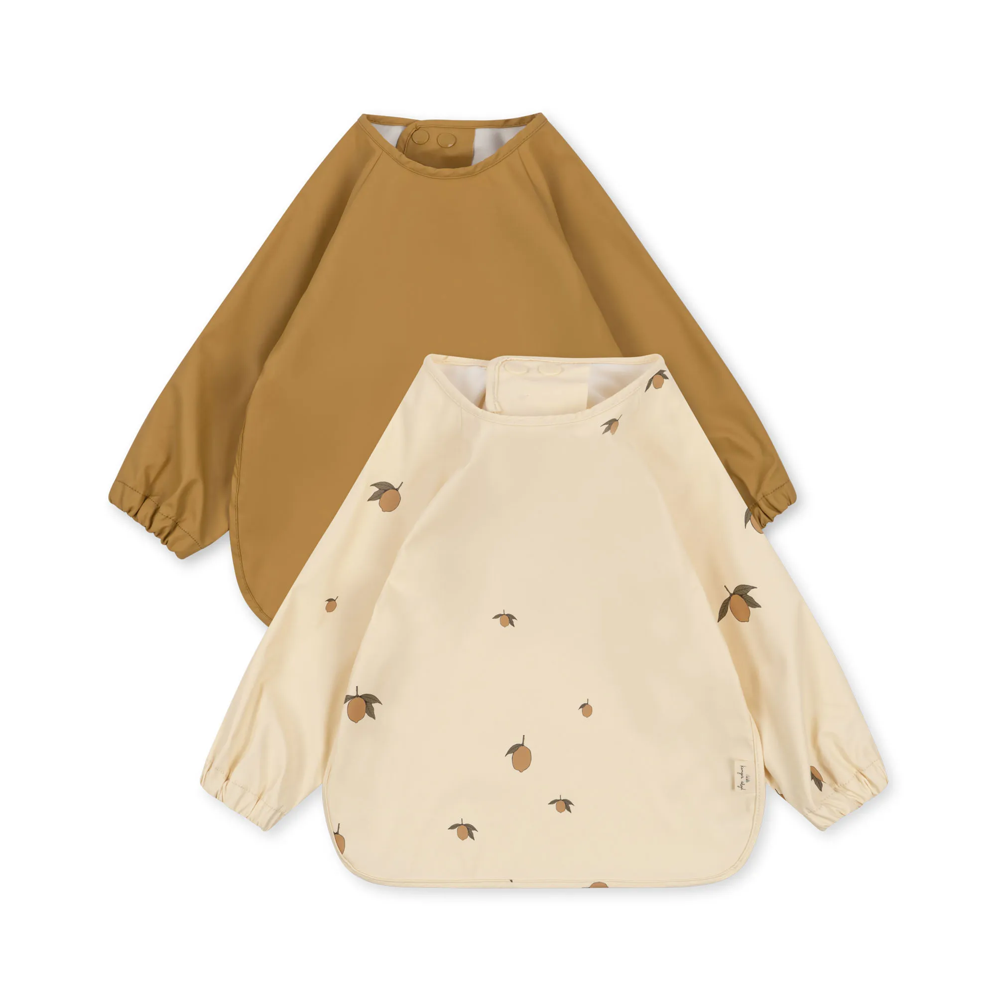 Konges Slöjd 2 Pack Haklapp med ärm Lemon