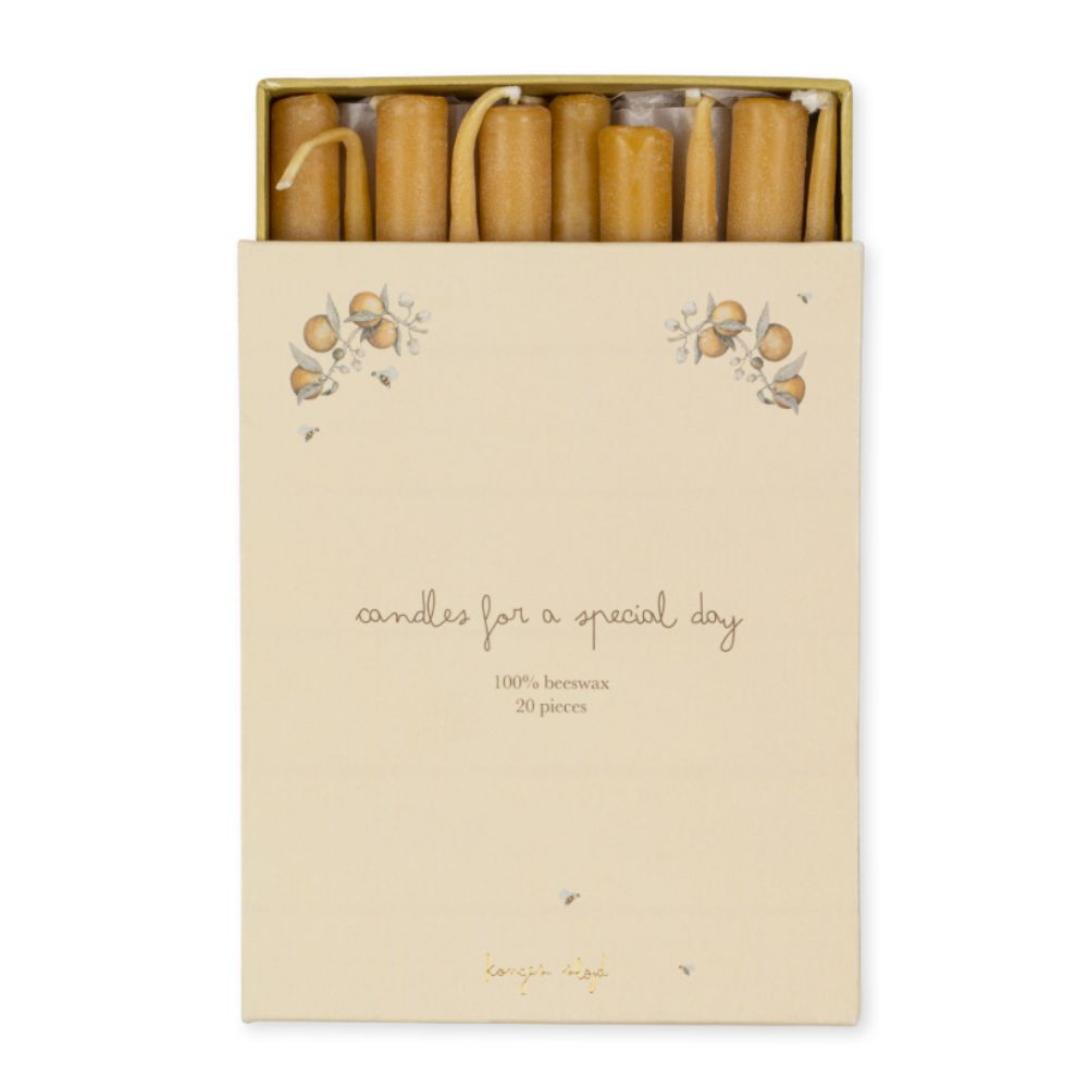 Konges Slöjd 20 Pack Födelsedagsljus Nature