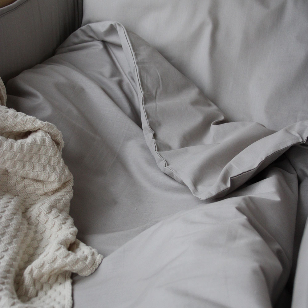 Rätt Start Påslakanset spjälsäng grå