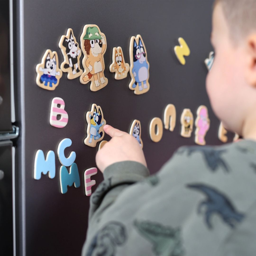 Bluey magnetbokstäver