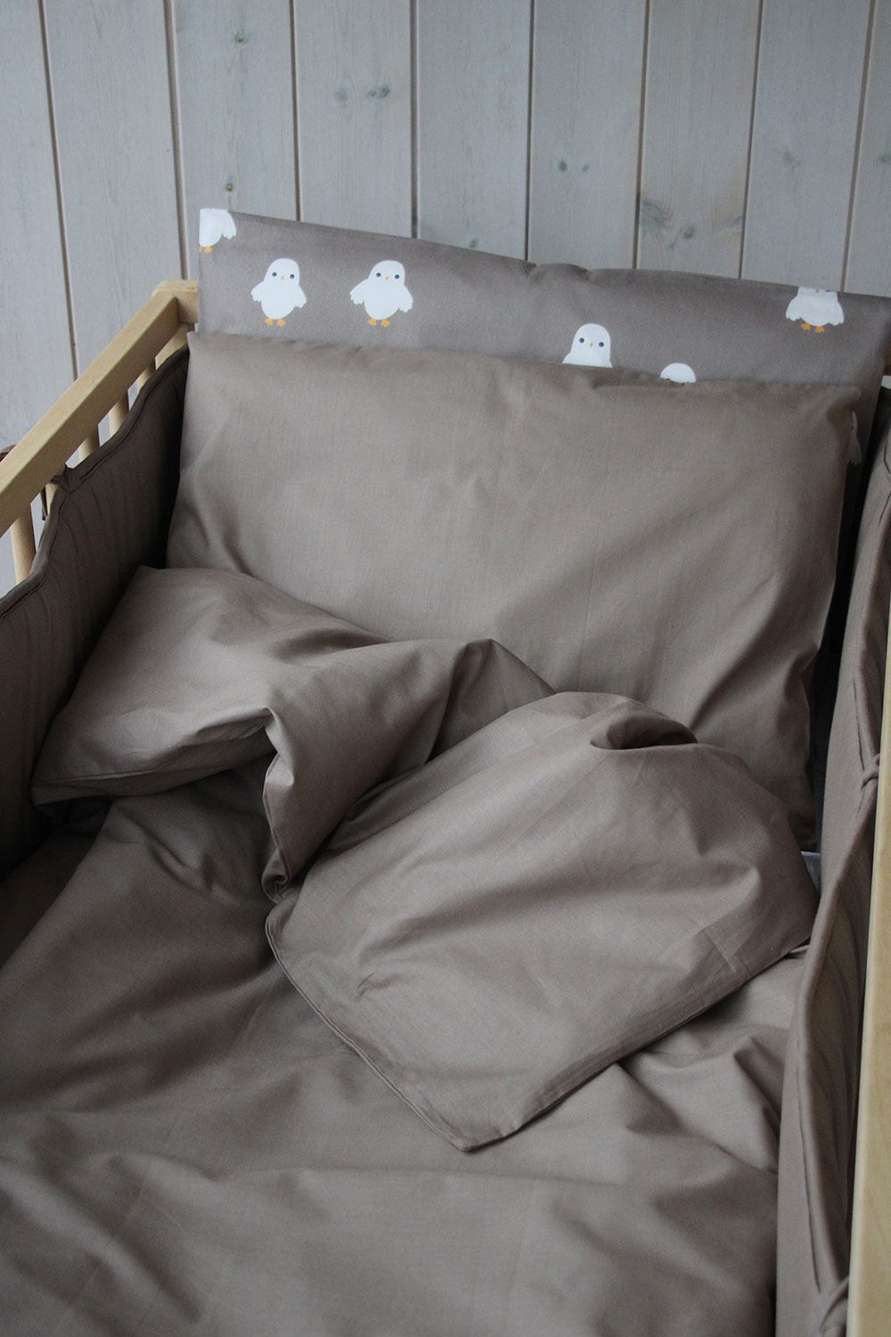 Rätt Start Påslakanset spjälsäng brun