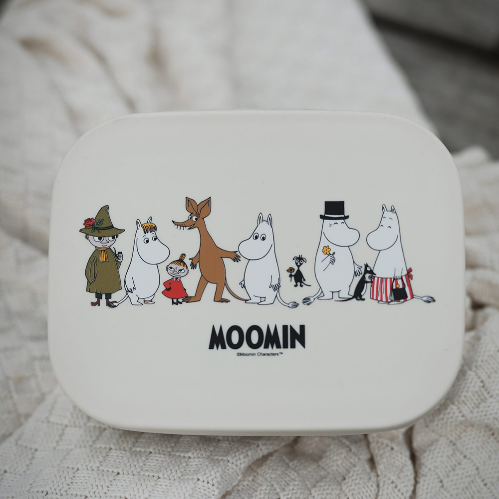 Rätt start Mumin Familj, Lunchlåda i plåt Beige