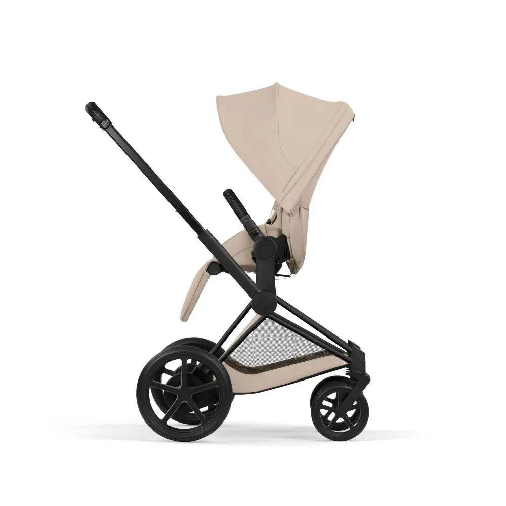 Cybex ePriam Barnvagn Matt Black/Cozy Beige