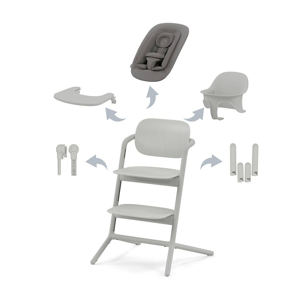 Cybex LEMO barnstol 4in1 Suede Grey 