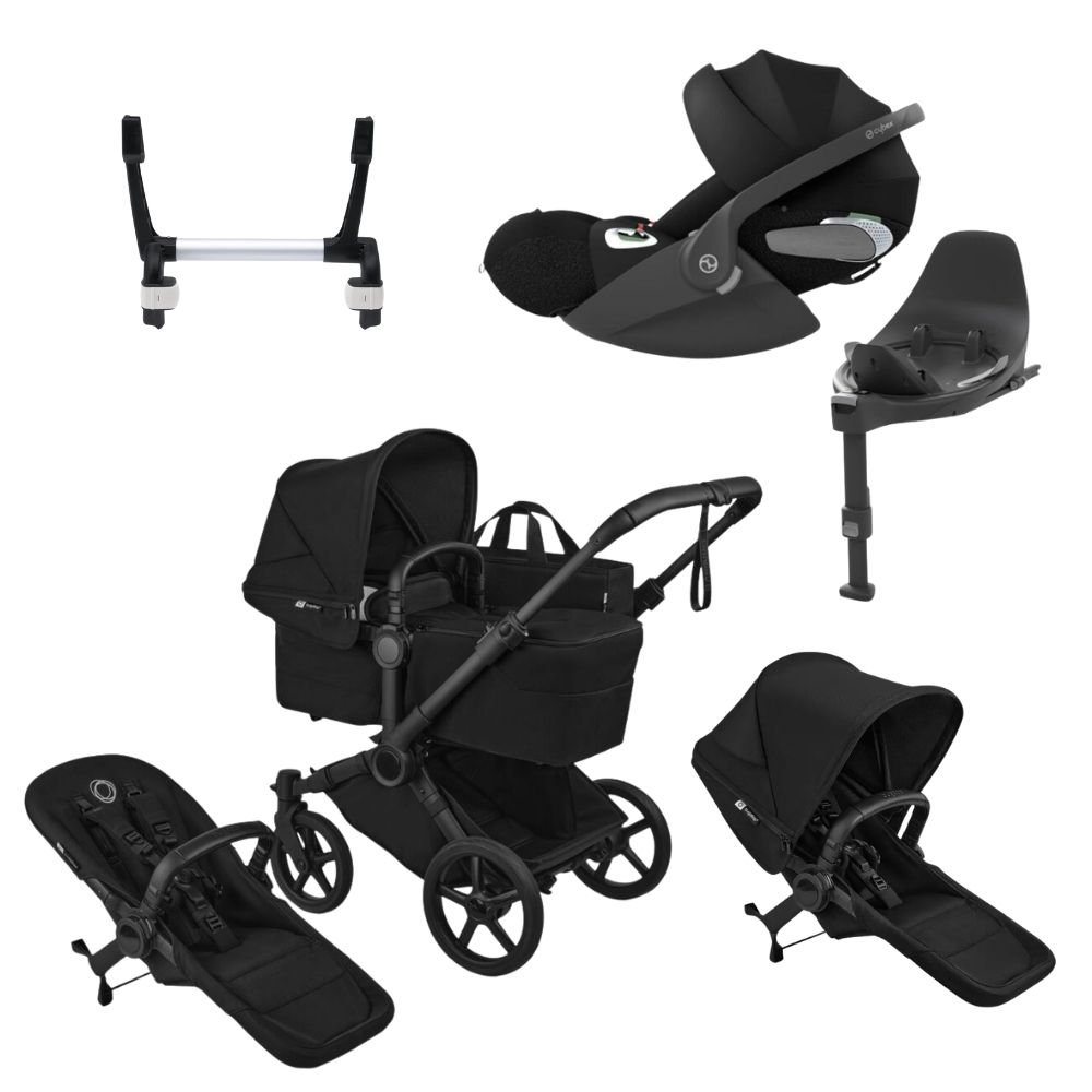 Bugaboo Donkey 6 Syskonvagn + Cybex Cloud T I-Size paket