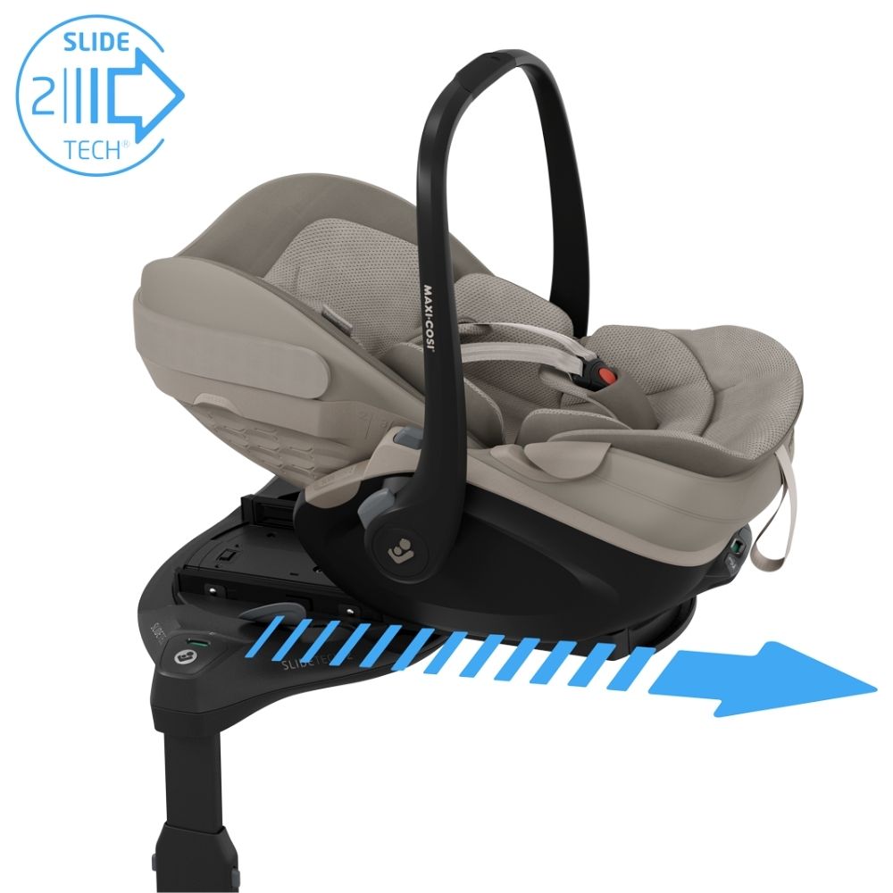 Maxi-Cosi Pebble Slide Pro Babyskydd Sapphire Sand