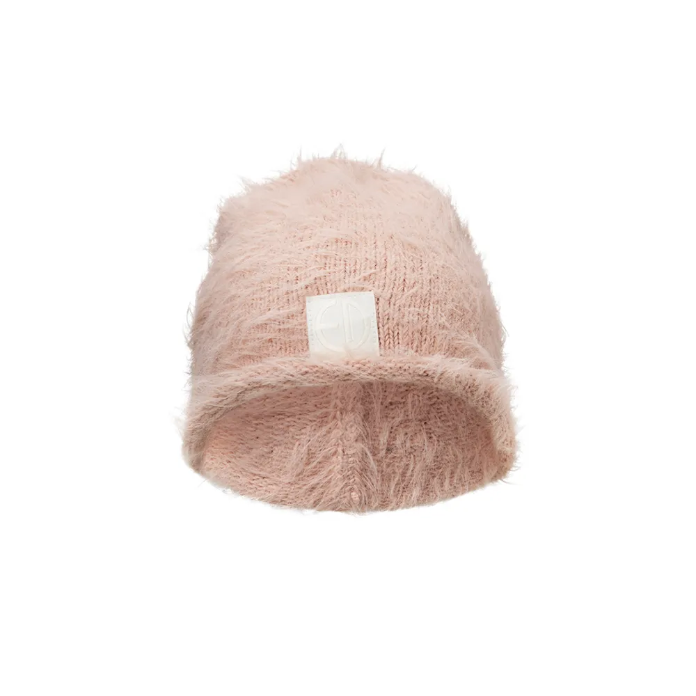 Elodie Details Furry Knit Mössa Powder Pink 3–100 år