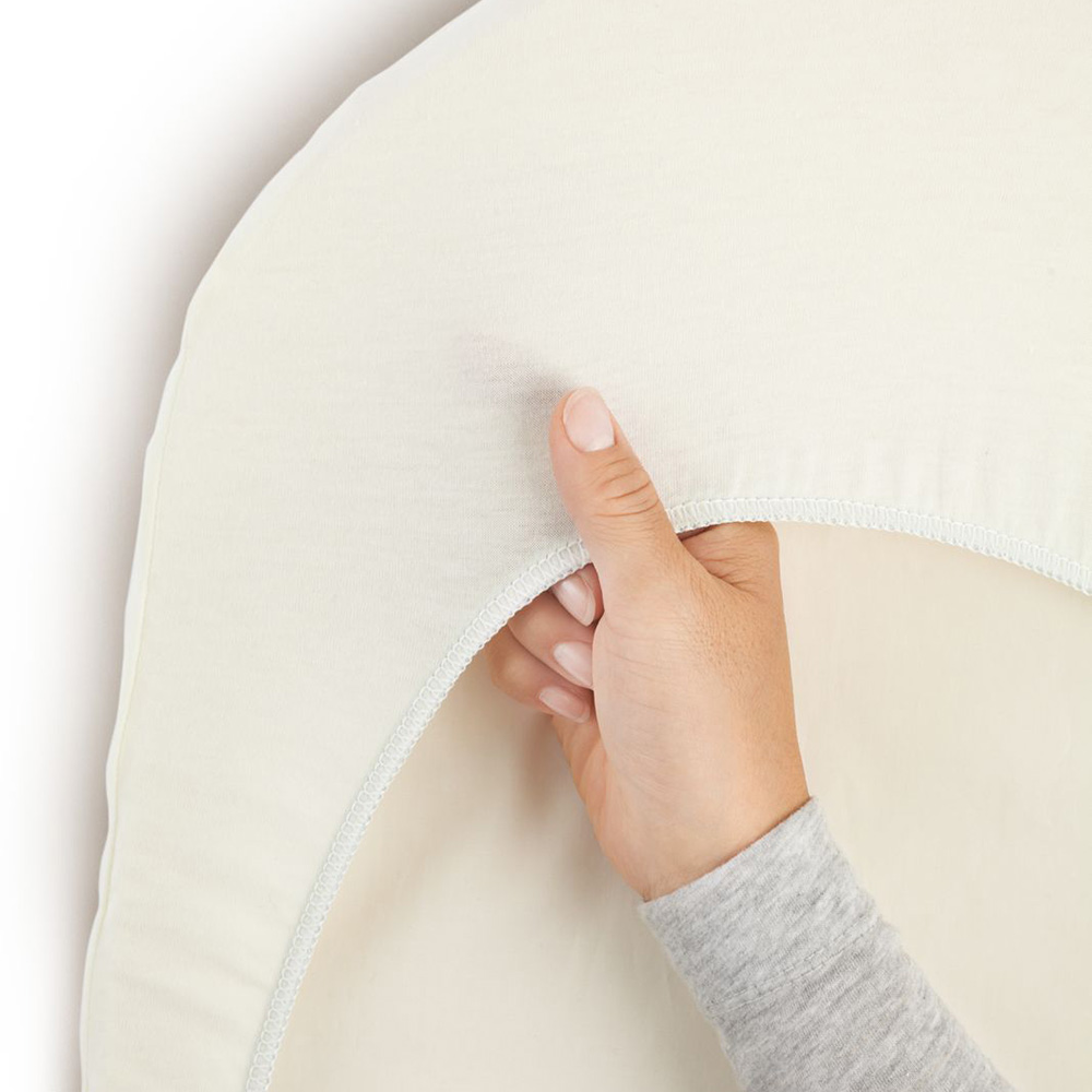 BABYBJÖRN överdragslakan till vagga vit organic