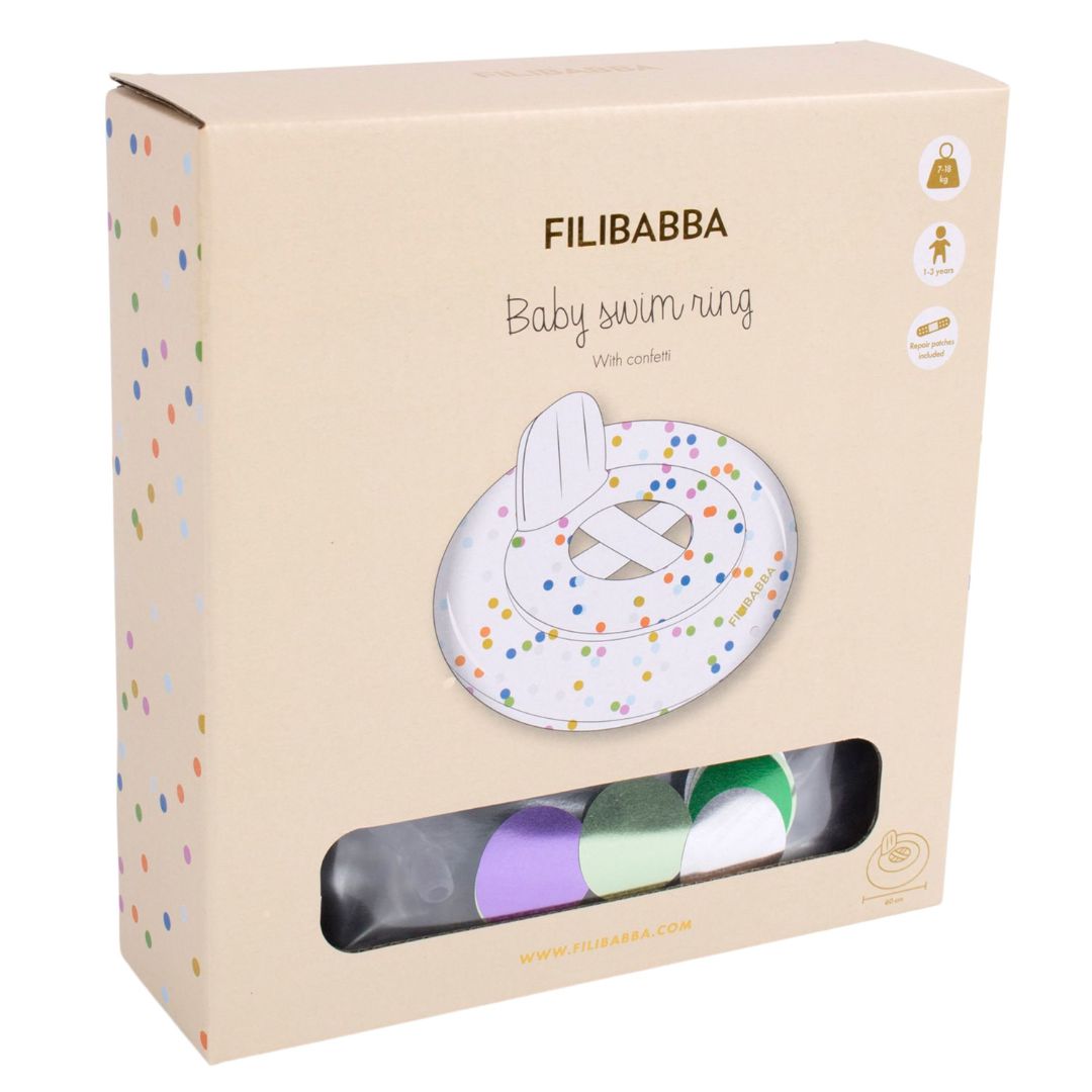 Filibabba Baby badring Alfie Rainbow Confetti