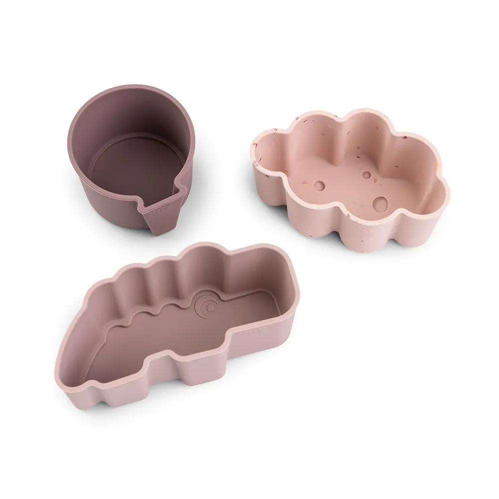 Done by Deer silikonformar 3-pack Happy Clouds Powder