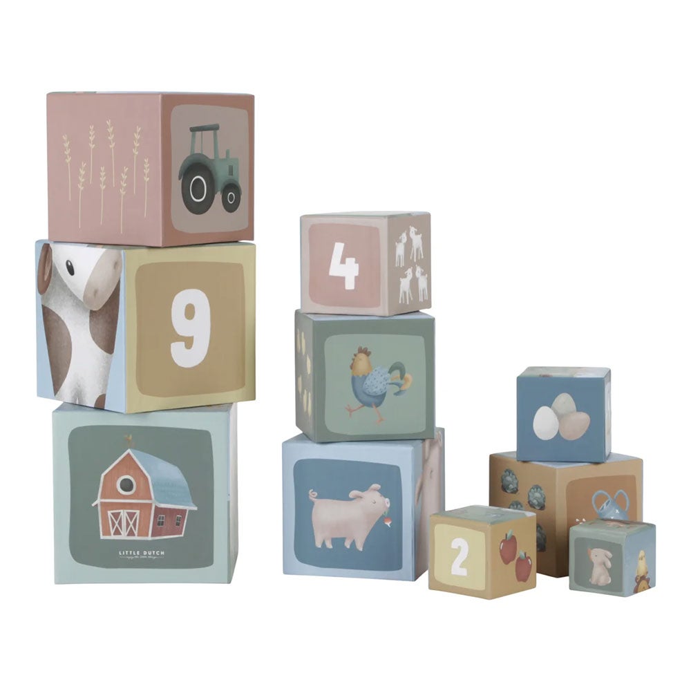 Little Dutch Byggklossar i Kartong Little Farm FSC