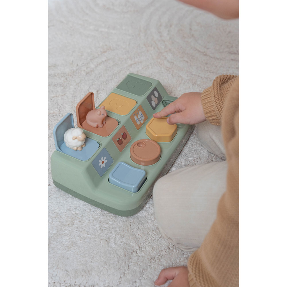 Little Dutch Pop-up leksak – Little Farm Grön