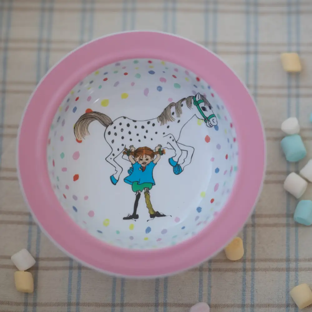 Rätt start Pippi Födelsedag, Sugkoppstallrik, rosa
