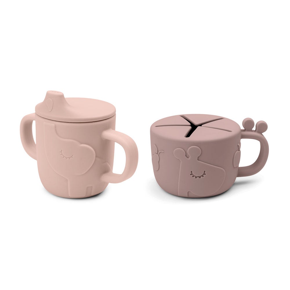 Done by Deer Peekaboo mugg/snack set Deer friends Powder