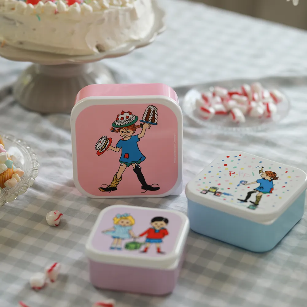 Rätt Start Pippi Födelsedag Snackbox 3-pack