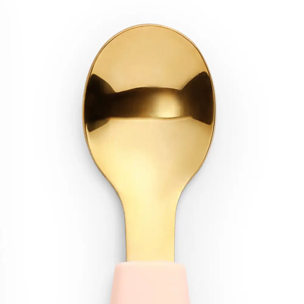 Elodie Silikonskål med sked Rosy Bow