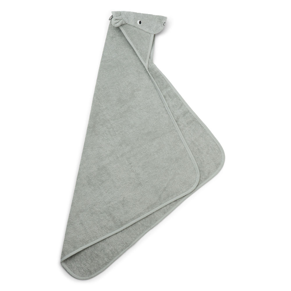 Liewood Albert badcape Hippo dove blue 6965