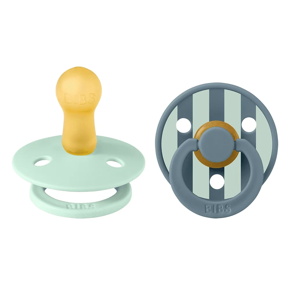 BIBS Napp 2-pack Latex 6-18 mån Nordic Mint Petrol Mix