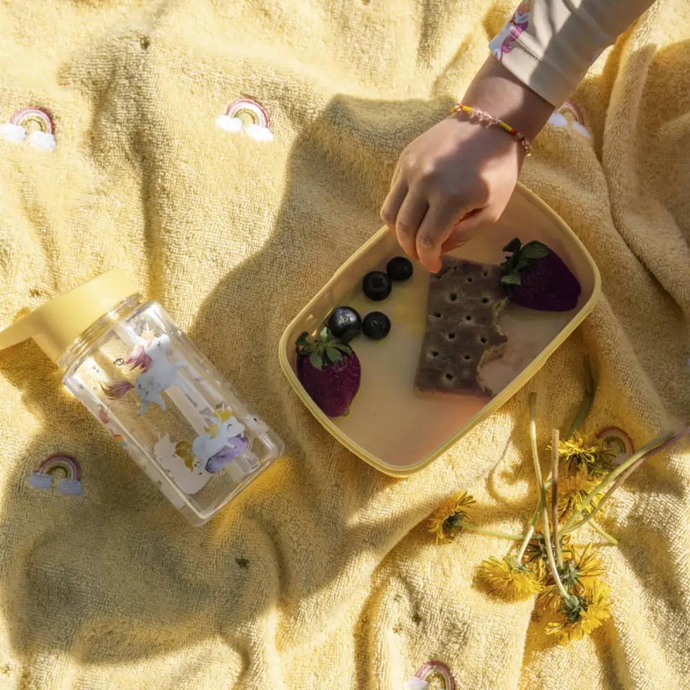 Filibabba Handduk med huva – unicorn shores