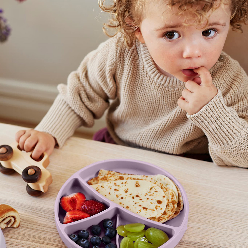 Everyday Baby Silikontallrik med sugkopp Light Lavender