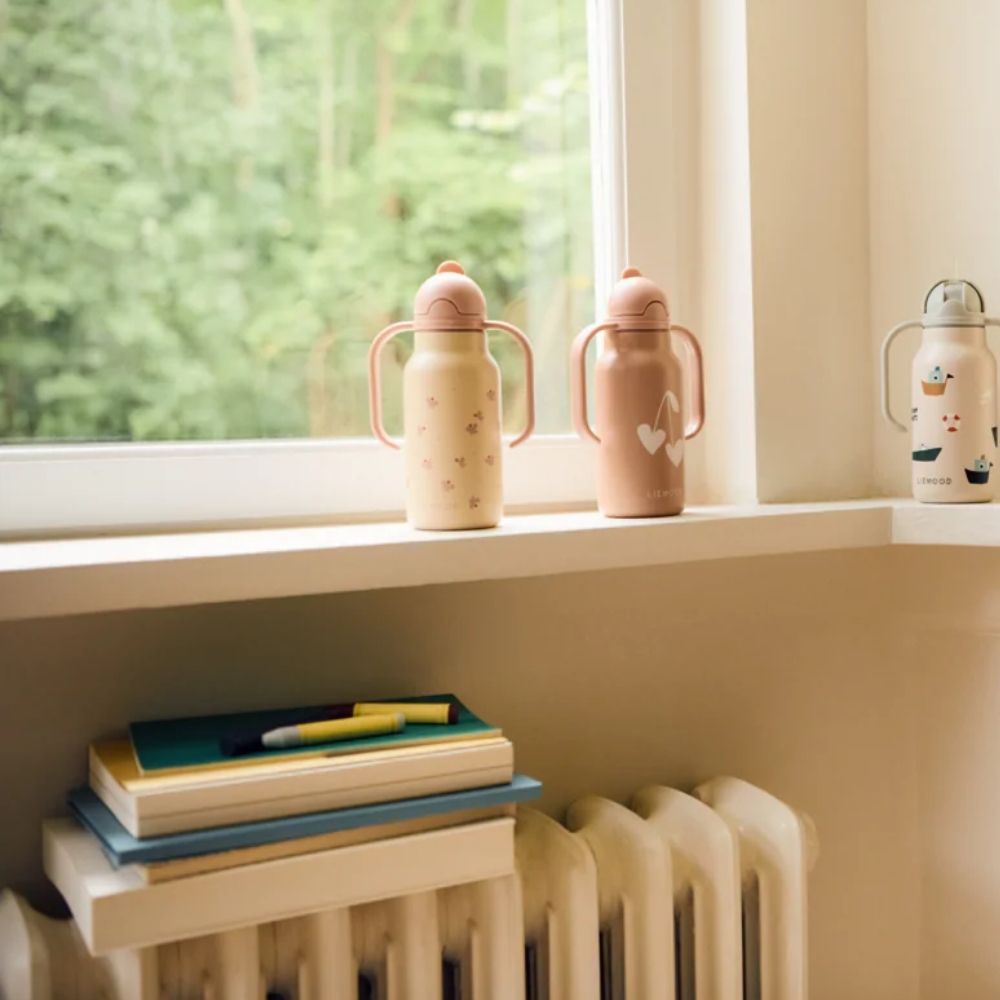 Liewood Kimmie Vattenflaska 250 ml Sweethearts / Pale tuscany