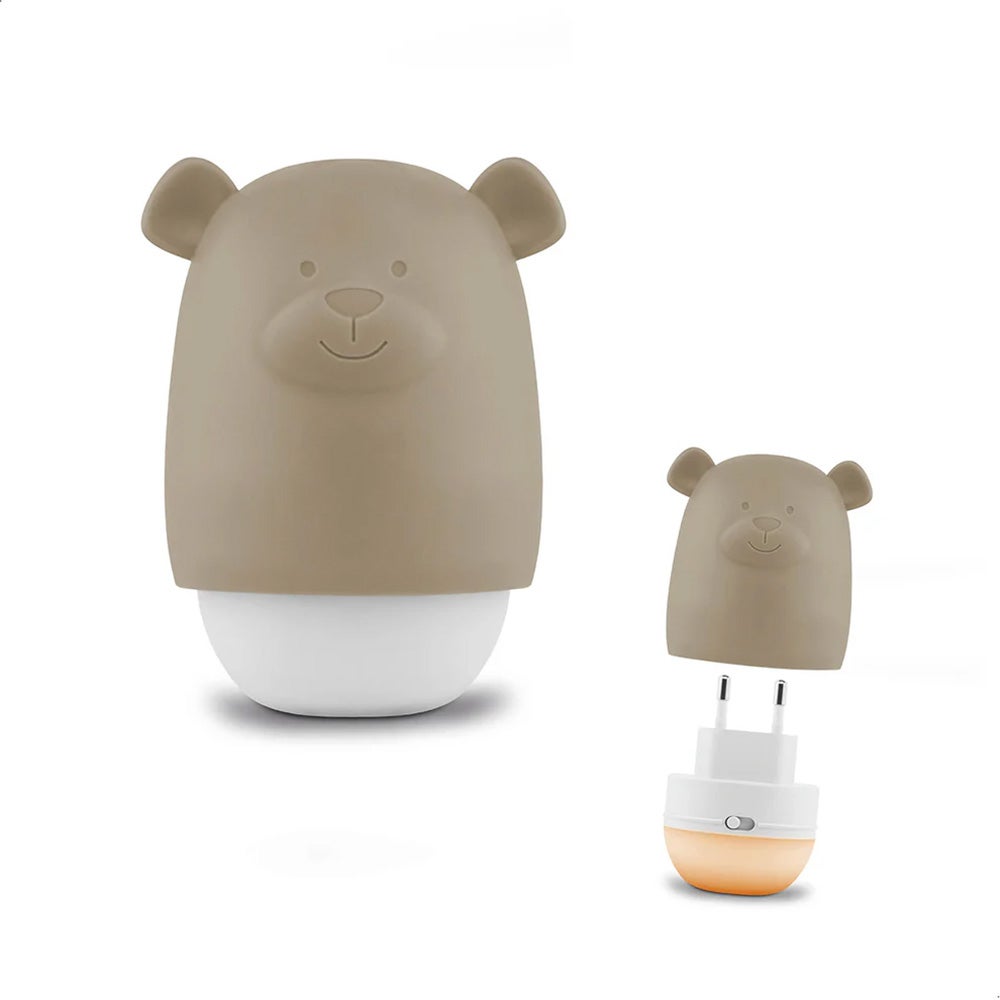 Zazu Benny the Bear Nattlampa- Taupe