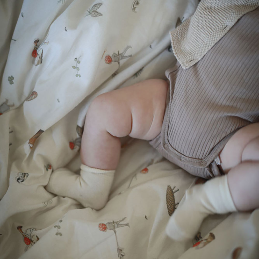 Rätt Start Beskow Tomtebobarnen Påslakanset vagn/vagga beige