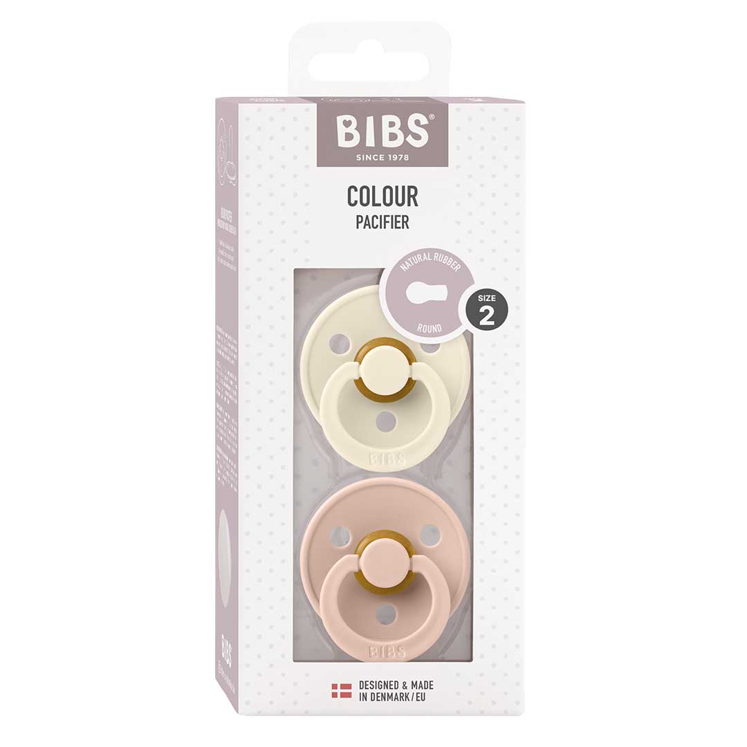 BIBS napp 2-pack 6-18m Ivory/Blush