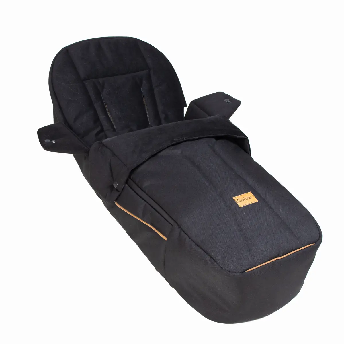 Emmaljunga 3in1 Åkpåse flat+ Outdoor black MY27