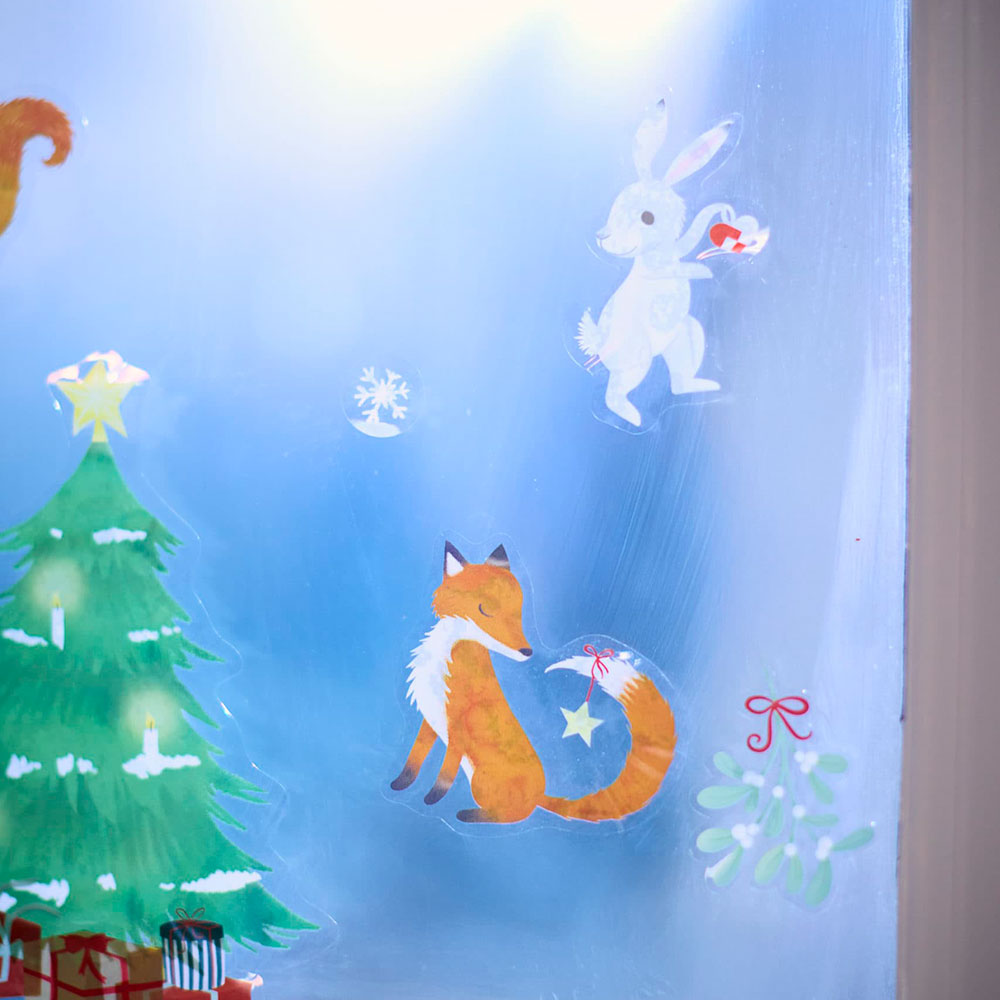 Filibabba fönsterklistermärken Wonderful Winter Forest friends