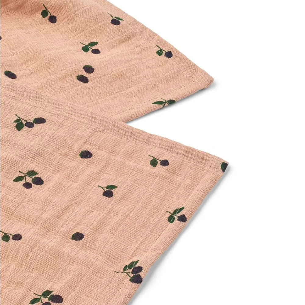 Liewood Lewis muslinfiltar 2-p Mini Berry / Pale tuscany