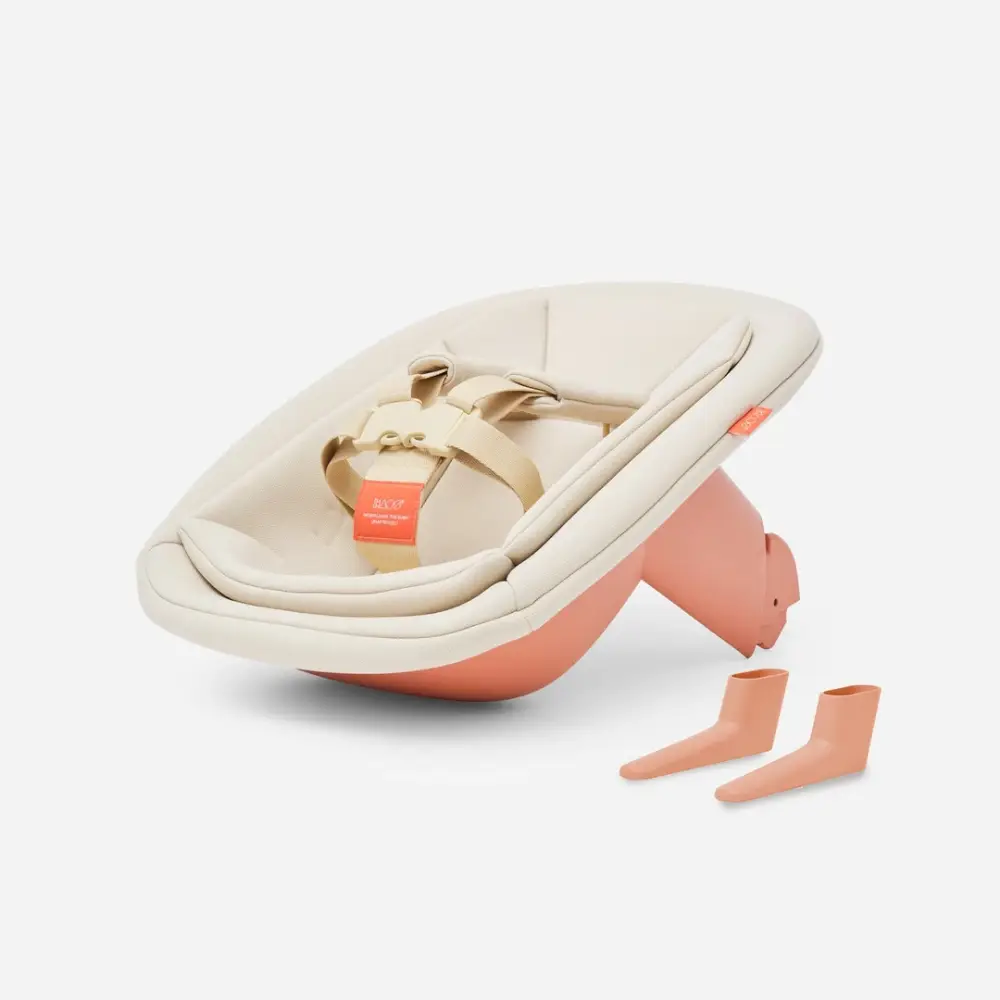KAOS KLAPP newborn seat terracotta pink