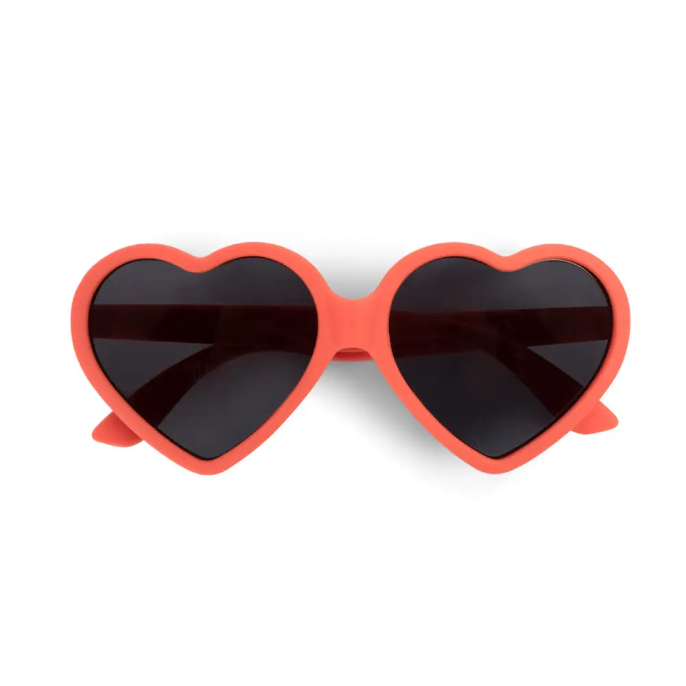 Filibabba solglasögon barn 1-3 år – heart – warm red